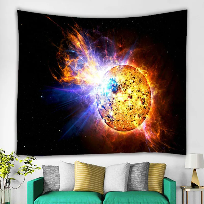 Психоделическая медитация богемная роспись хиппи украшение звездное небо