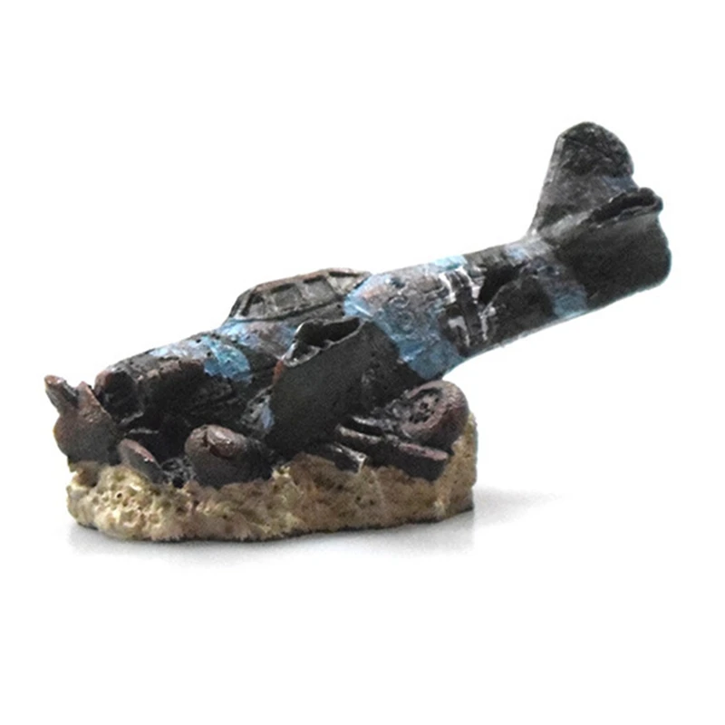 Аквариумный декор самолеты руины орнамент рептилии укрытие для рыб пещера