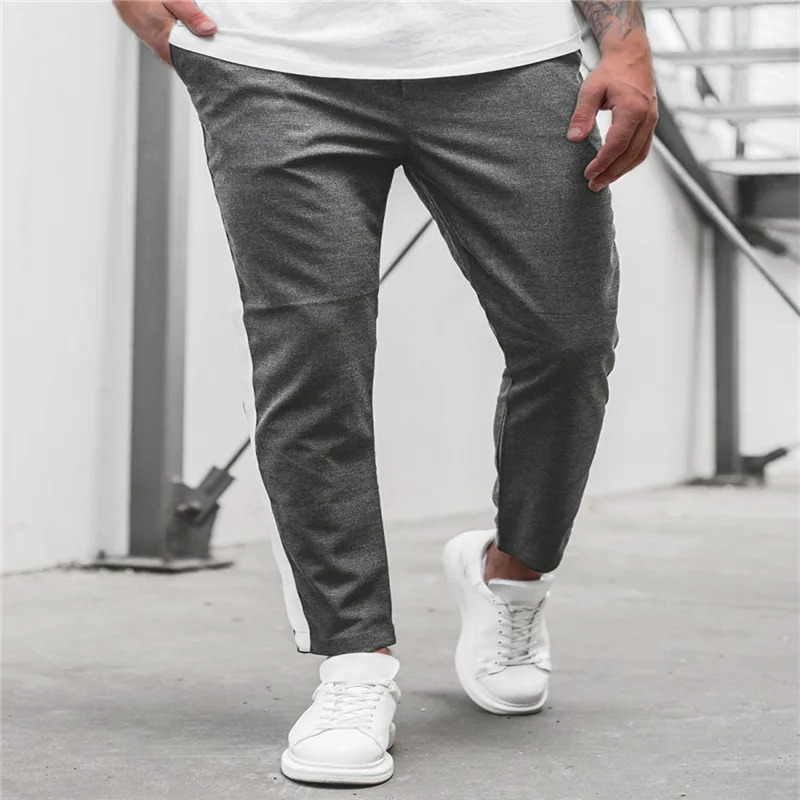 

Autumn and winter new sport leisure fitness pants running training pants horizontal bar scrunching trend slimming trousers for m