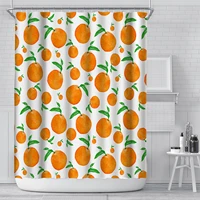 nordic plants shower curtains waterproof bath curtain polyester bath screen printed curtain for bathroom with hooks home decor