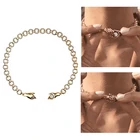 1 шт., новинка 2021, ожерелье дружбы, хип-хоп, магнит, мир и любовь, рукоятка, очаровательное массивное ожерелье-чокер с о-образной цепью, ожерелье для подарка унисекс