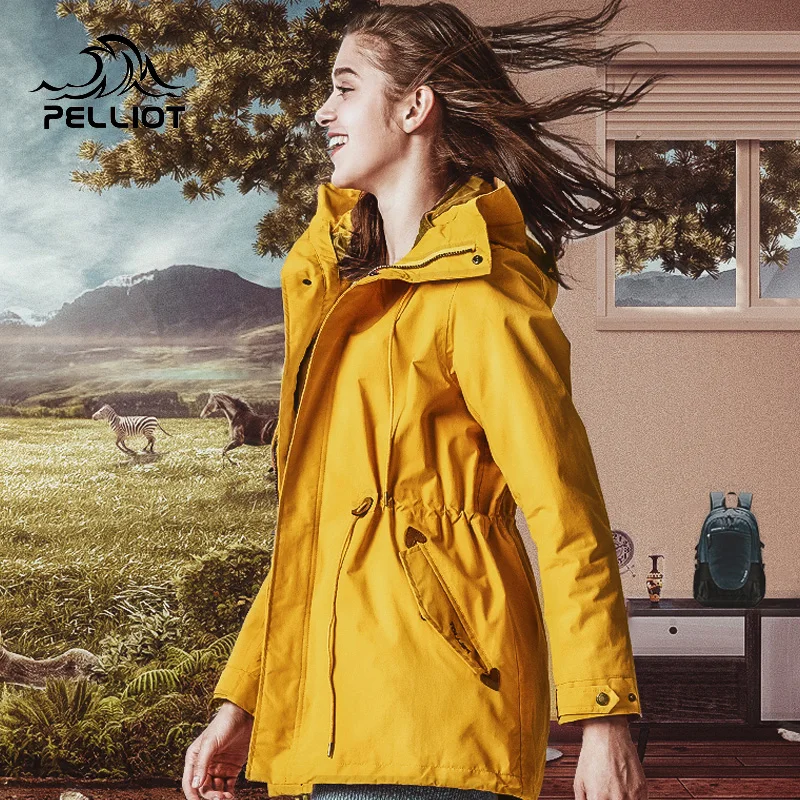 Pelliot туристическая Женская куртка зимние куртки softshell Ветровки