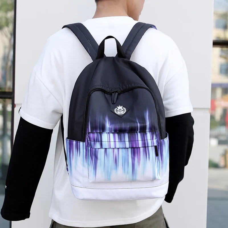 

Fashion Trend Print Backpack Student Schoolbags Waterproof Outdoor Travel Men Backpacks Boys and Girls School Bags Mens Bookbag