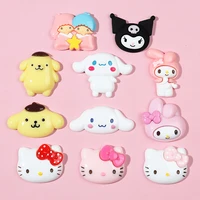 20pcs Cartoon Cute Resin DIY Accessories Mobile Phone Shell Refrigerator Paste Storage Box Key Chain Pendant Decoration Material