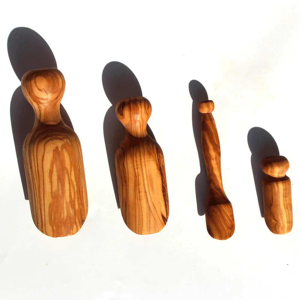 Совок из оливкового дерева/лопата соленая ложка ручной работы/сахарная 4 разных