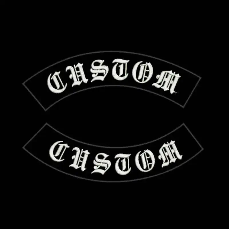 Пользовательские рокеры нашивка вышитая аппликация швейная этикетка панк