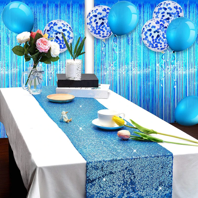25 шт./компл. блесток скатерть занавеска латексный шар с лентой Свадебные