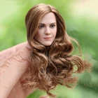 N Stock 16 весы W длинные локоны волос Эмма Ватсон глава лепить с Для женщин золотистые волосы для детей возрастом от 12 дюймов Женская тела