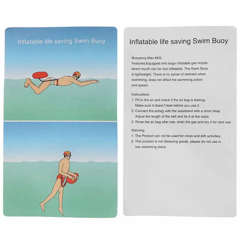 ПВХ плавучий буй Безопасность воздушный мешок для сушки буксировочный трос