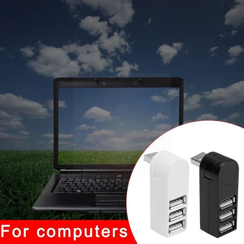 

Universal Draaibare 3 Port USB2.0 Hub High Speed Data Usb Win95/98SE/Me Expander Laptop Box Transfer Adapter Pc Voor Splitt Z4C3
