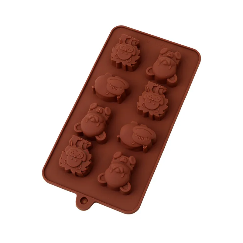 8 решетчатая силиконовая форма анимационная шотколат для выпечки кондитерские