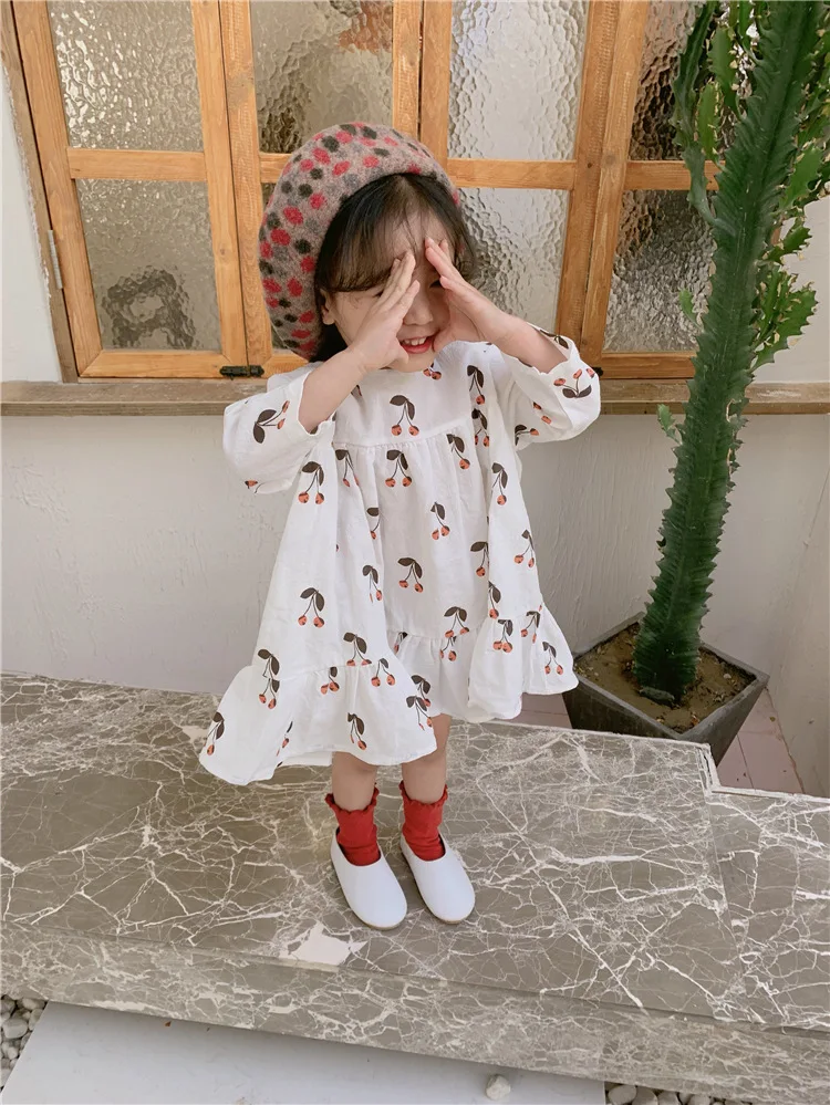 Платье для девочек с круглым вырезом весеннее 2019 | Детская одежда и обувь