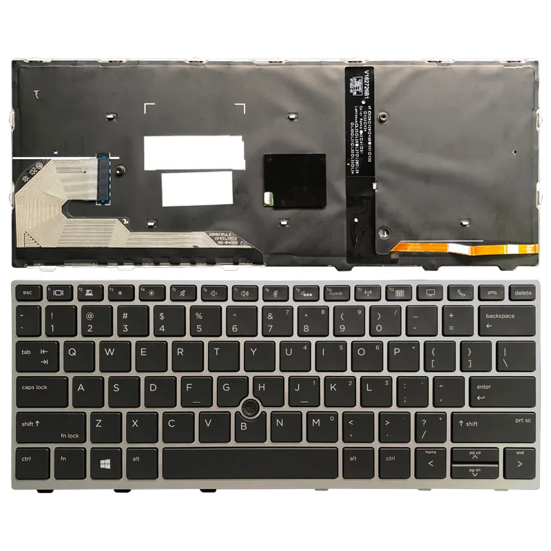Новая клавиатура для ноутбука с подсветкой США HP 730 g5 735 G5 830 836 мышкой L07666 001