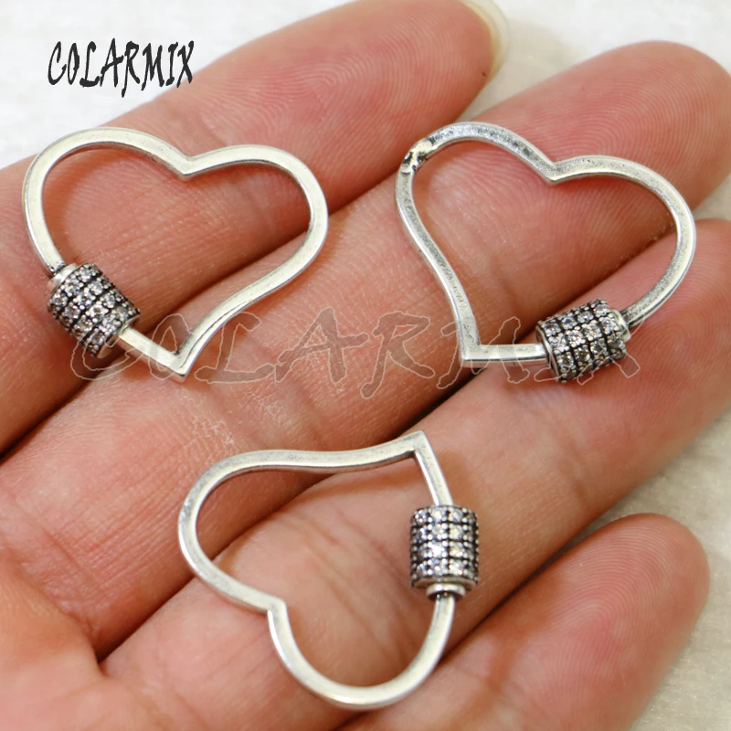 

8 шт циркониевая ретро-пряжка стандартная медная металлическая пряжка кулон для леди 5986