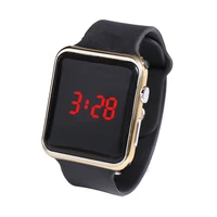 electroplating led square watch student adult for apple couple sunglasses electronic meter plating led square watch