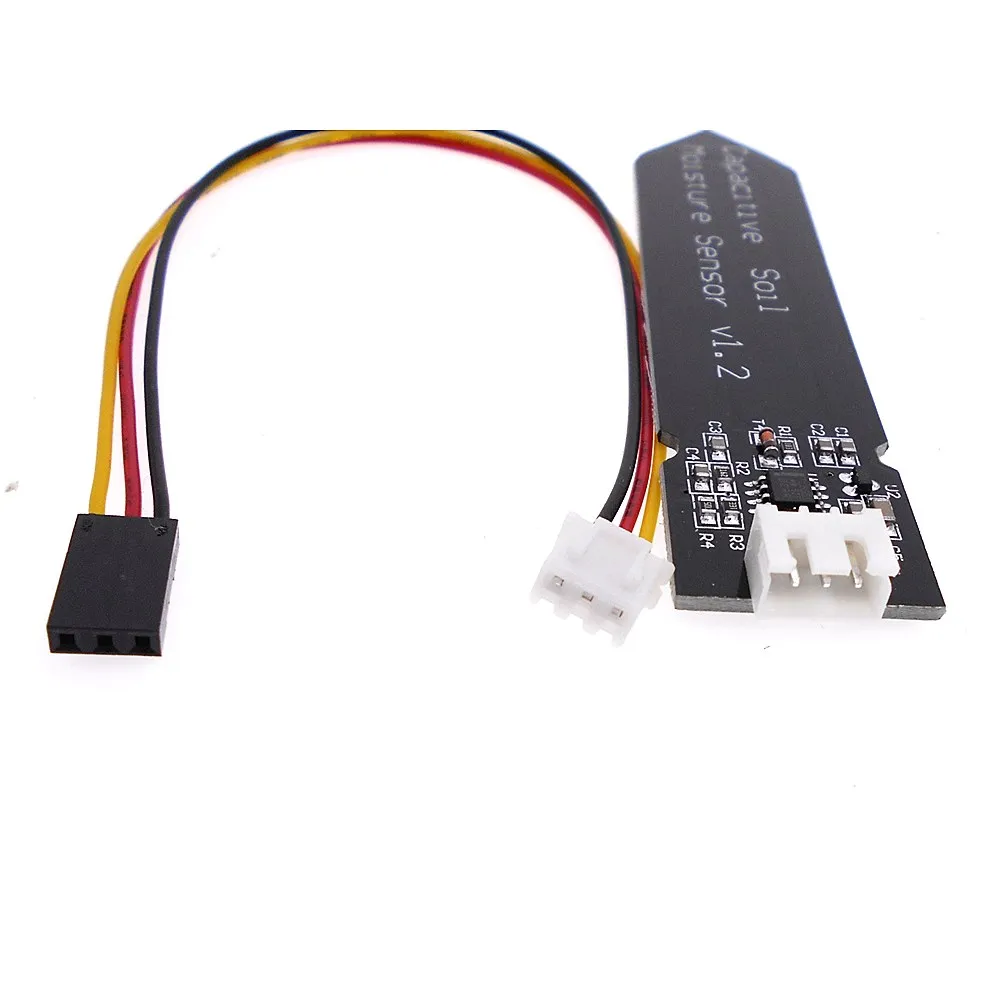 Capacitive soil moisture sensor not easy to corrode wide voltage wire for arduino