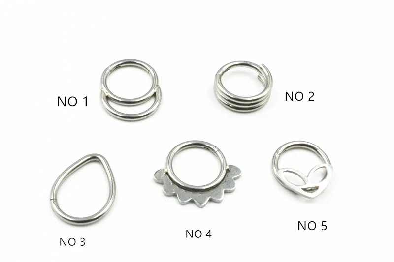 10 шт. 16G кольцо для носа из нержавеющей стали|Украшения тела| |
