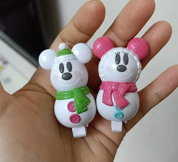 10 шт. Милая Рождественская Микки Минни Маус ПВХ экшн игрушечная фигурка-модель