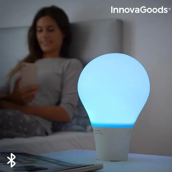 Silicone LED Touch Lamp with Speaker Silitone InnovaGoods |