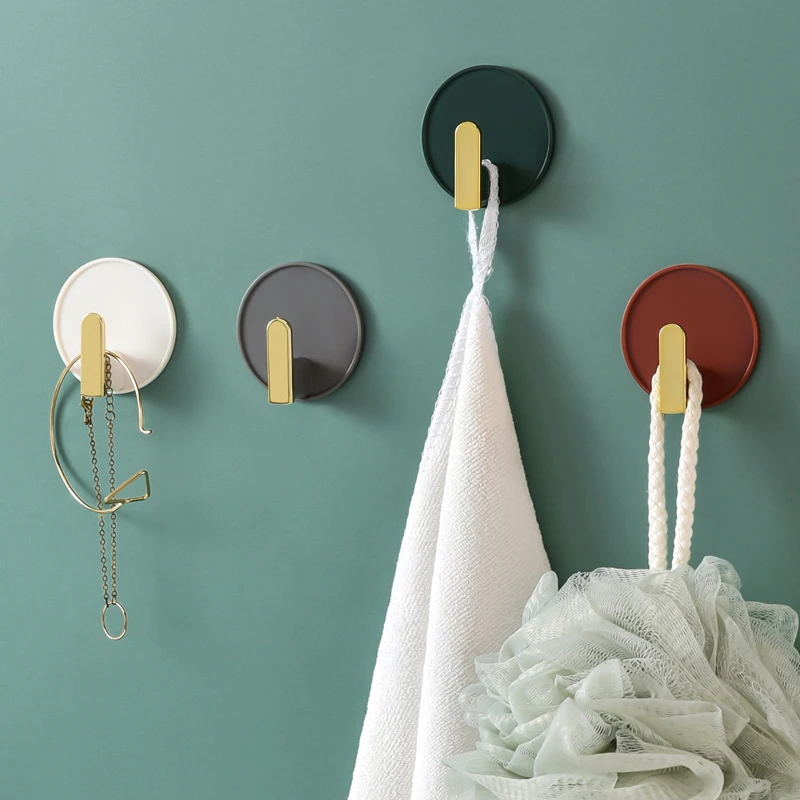 

Крючки для полотенец, пластиковые вешалки для дверей, самоклеящиеся настенные вешалки, вешалки для шляп, домашний декор, держатель для ключ...