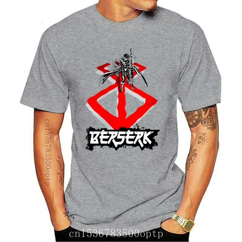 

Новинка, Модная белая Молодежная Футболка Berserk, цвет под заказ, белая футболка с круглым вырезом, Мужская футболка с принтом