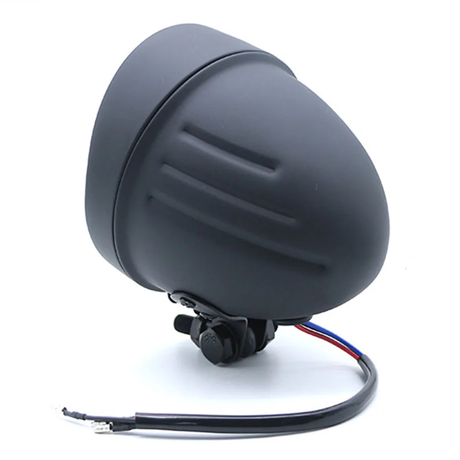 Универсальный Ретро Старый Школьный черный 4 5 дюймовый мотоциклетный налобный