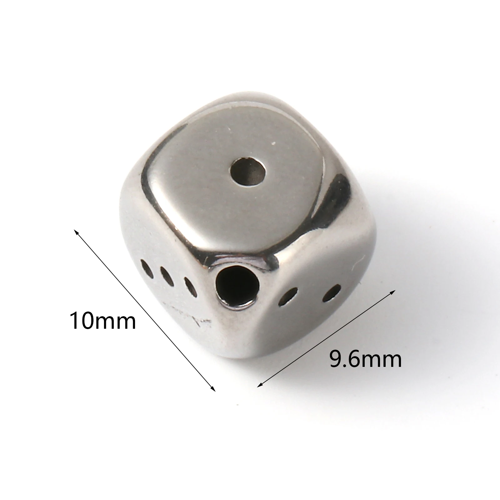 Бусины Из Нержавеющей Стали серебристые 2 шт. аксессуары для изготовления