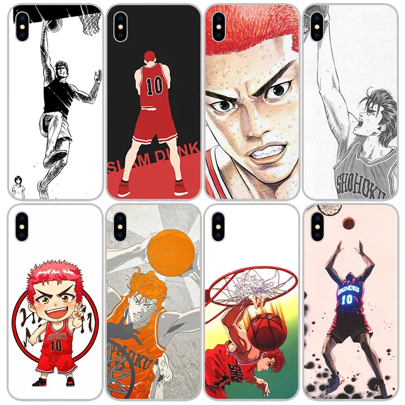 SLAM DUNK Sakuragi Hanamichi Matte Silicon Phone Case For iPhone X 7 8 6S Plus XS Max XR 5S 4S Cases Soft TPU iphone 2019 Cover |