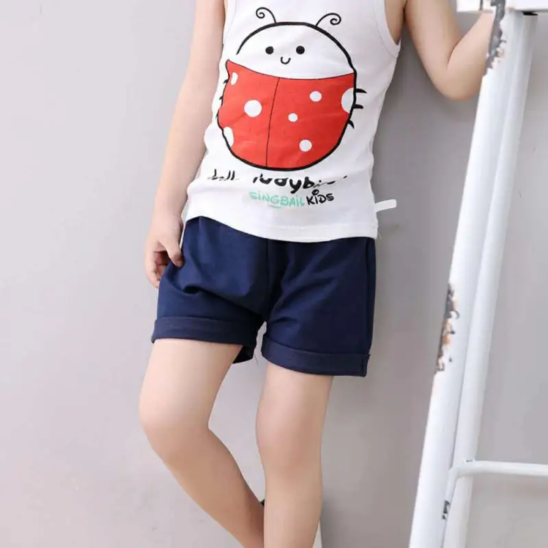 Летние Детские хлопковые шорты брендовые для мальчиков и девочек детское нижнее