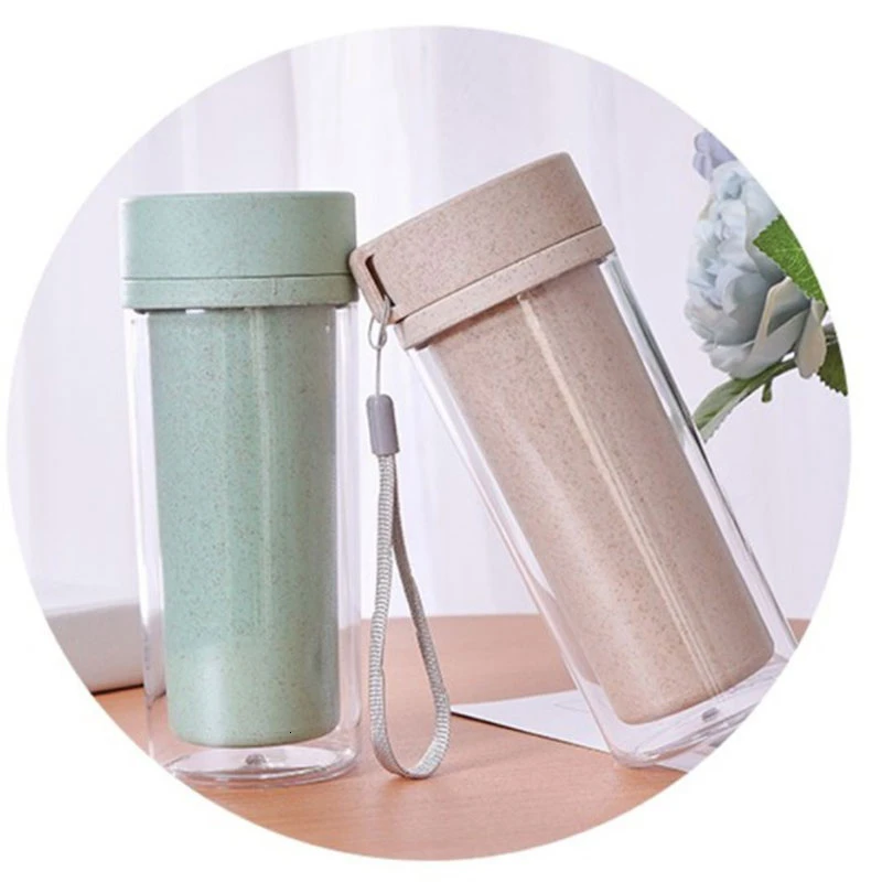 Портативная емкость для воды с теплоизоляцией чайник Пшеничная солома кофейные