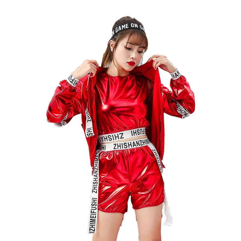 Новый современный костюм для джазовых танцев женский выступлений в стиле хип хоп