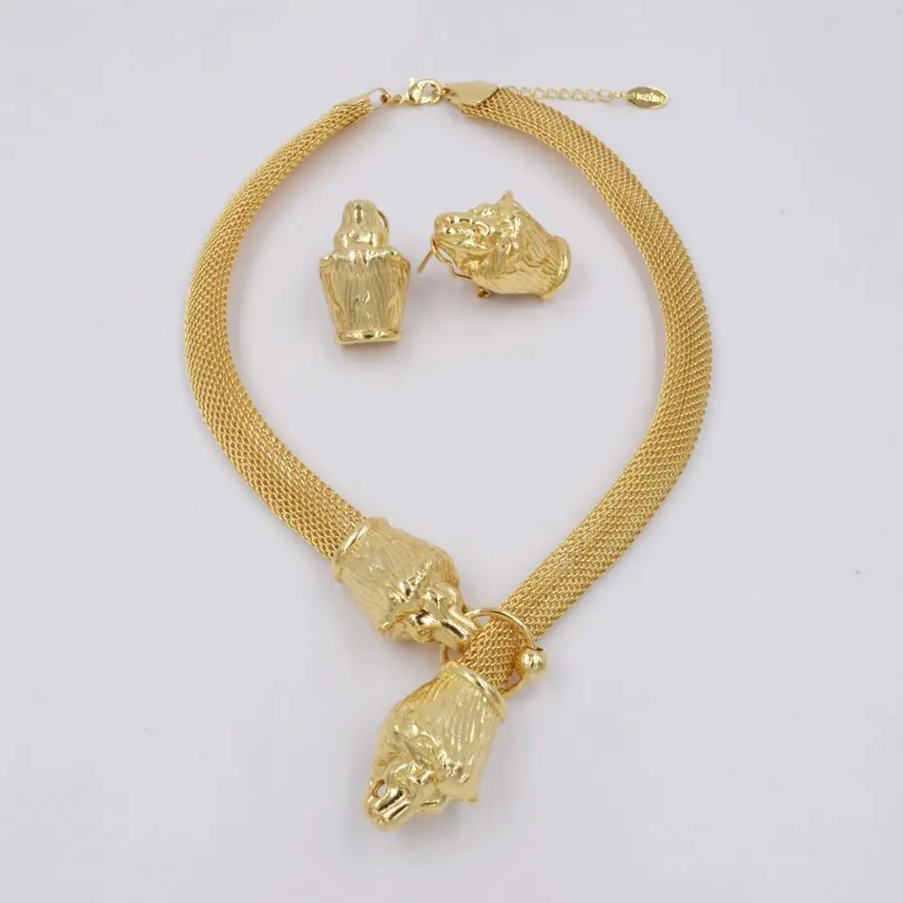 Новый дизайн итальянский комплект ювелирных изделий из золота 750 пробы трех