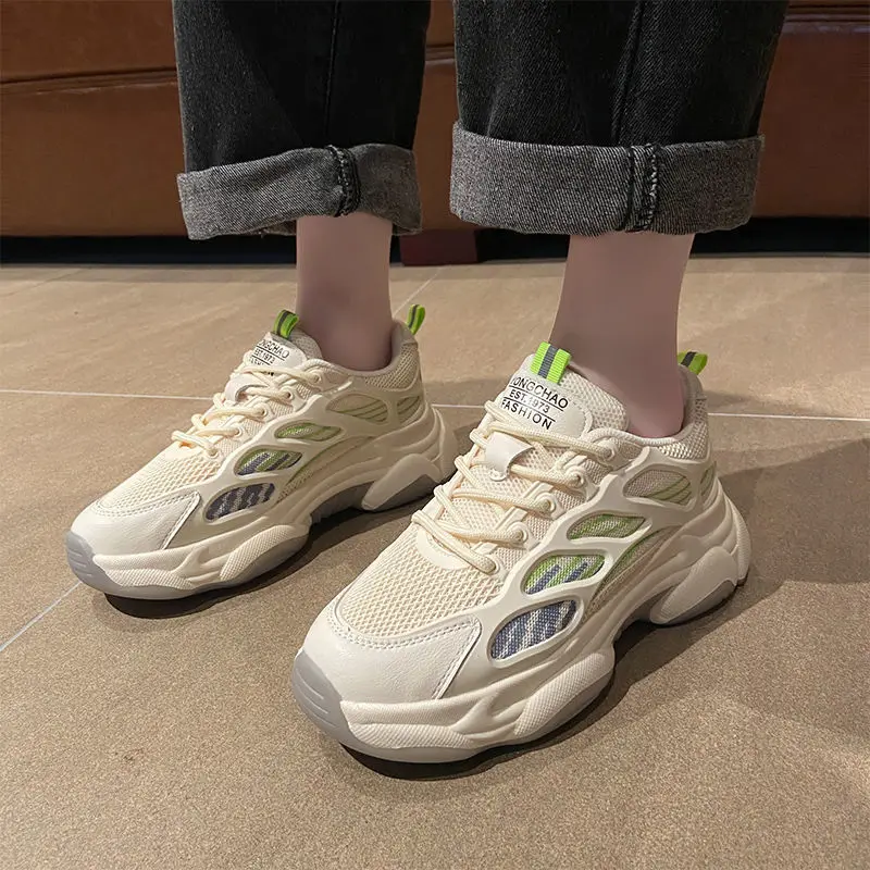 

New Women Trainers Fashion Women's Casual Shoes Thick Sole Walking Shoes for Woman Female Breathable Footweare 2021 Hot