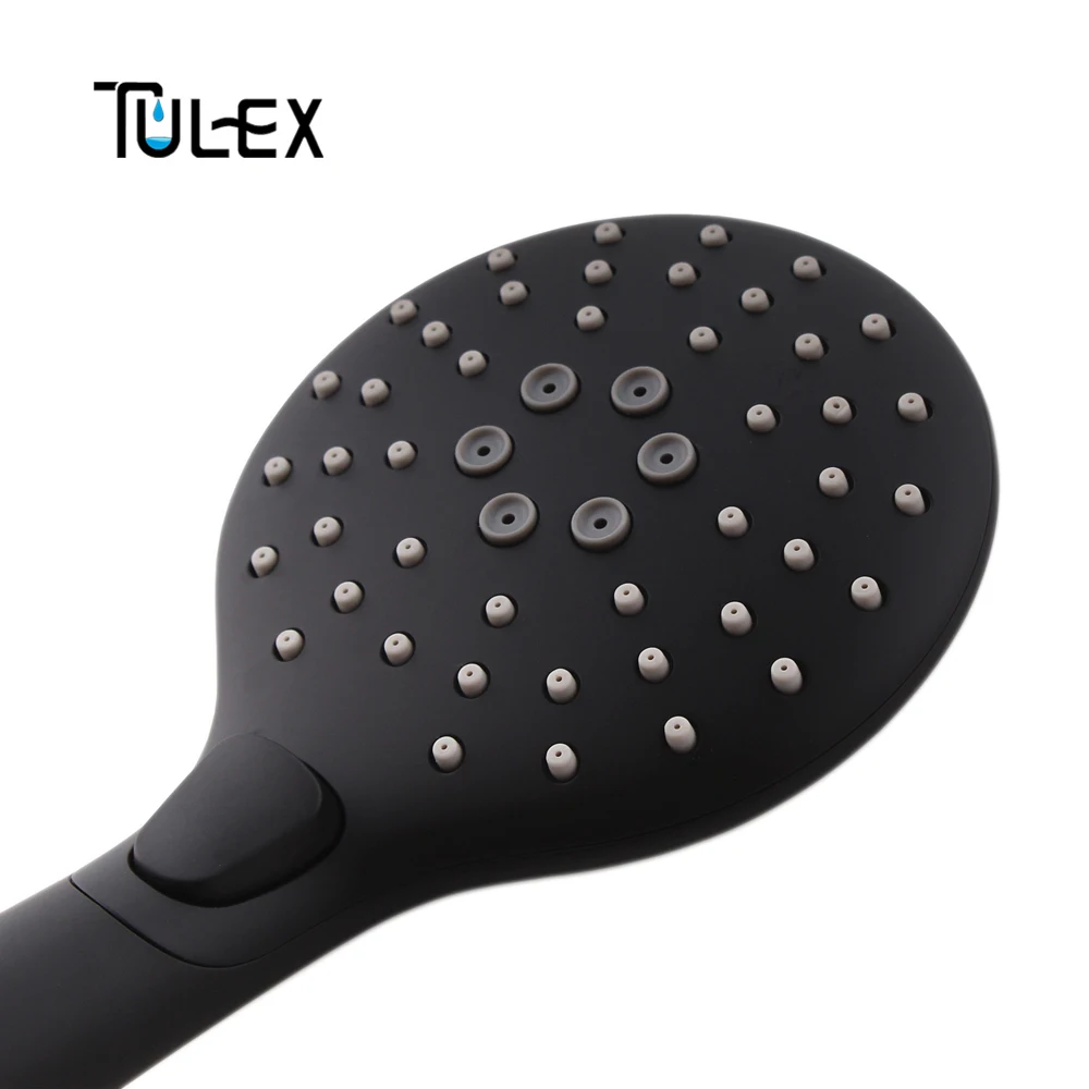 TULEX черная душевая головка ручной ABS пластиковый распылитель для ванной комнаты экономия воды четыре функции для Форсунка для ванной Замена бустера