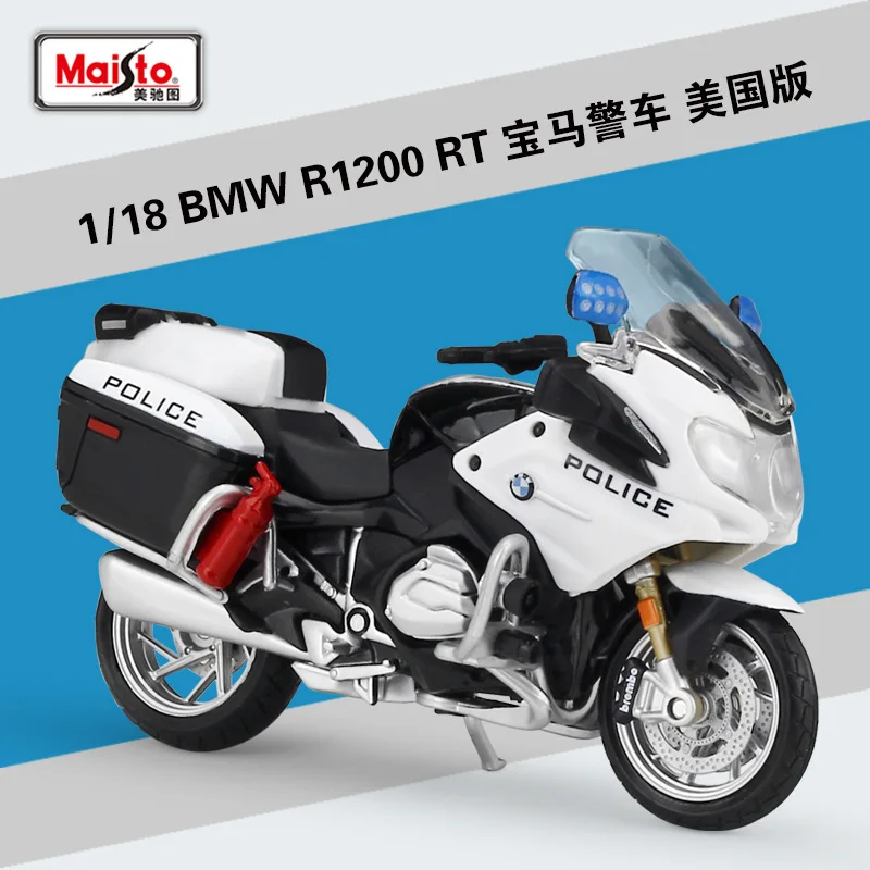 Maisto масштаб 1:18 BMWR R1200 RT полицейский Мотоцикл Металлический отлитый под давлением