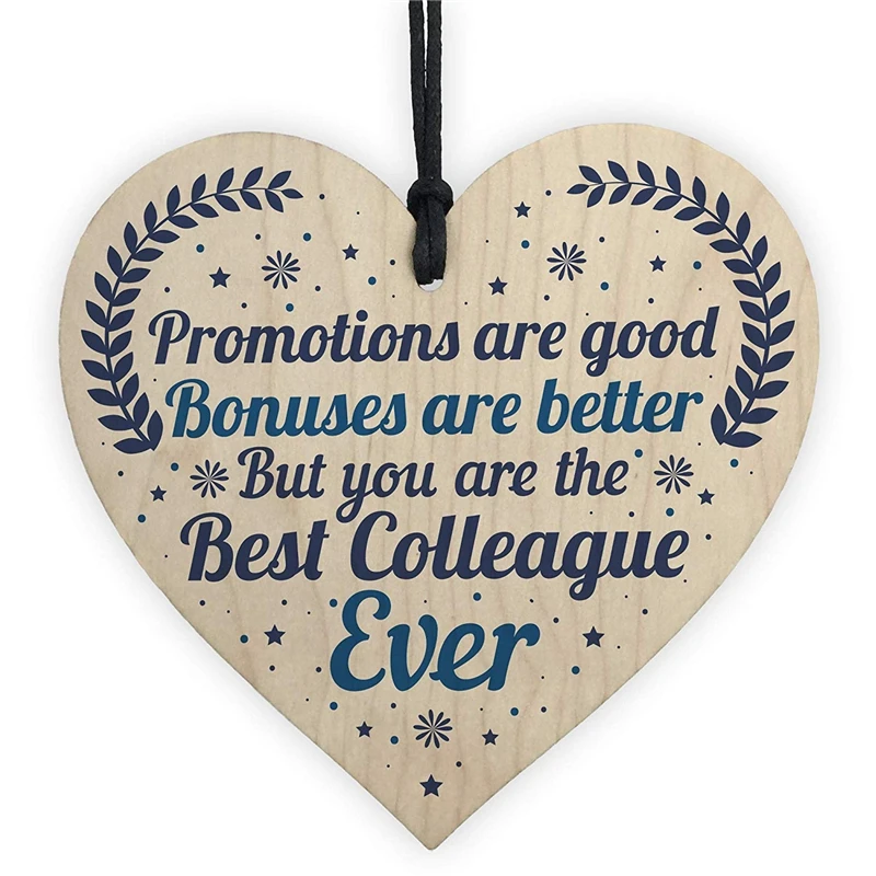 

Best Colleague Friendship Sign Wooden Hanging Plaque,Birthday/ Christmas/ Thanksgiving /Easter Gift To Colleague