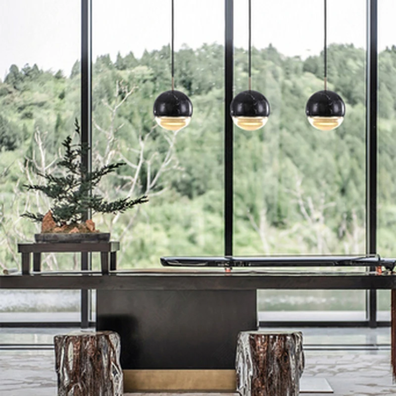 Современные стеклянные шаровые подвесные светильники для Обеденная домашние