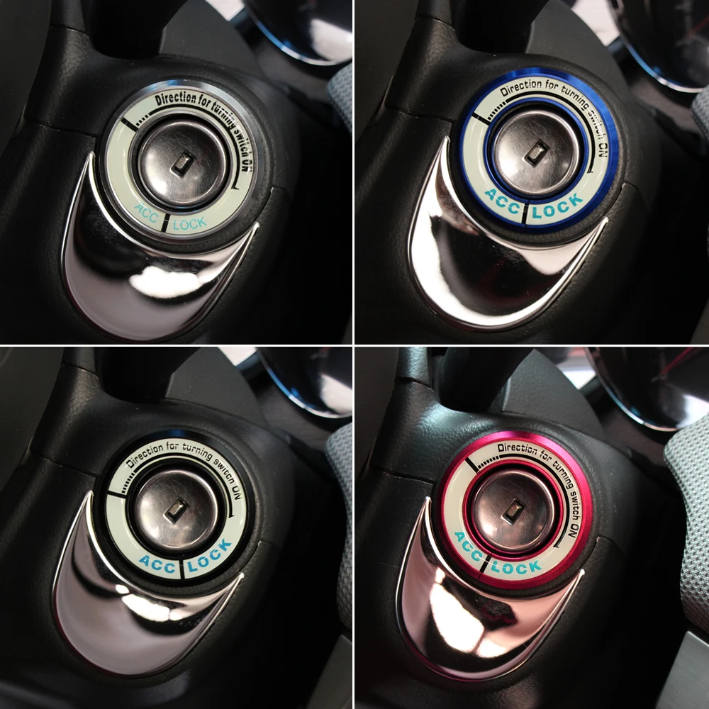 Чехол для ключа переключателя автомобиля светящаяся наклейка на зажигание чехол