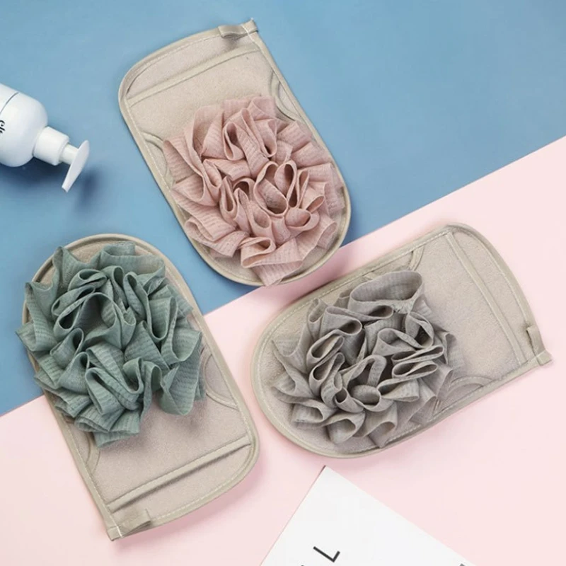 

1 шт., двухсторонний скребок-губка для мытья тела