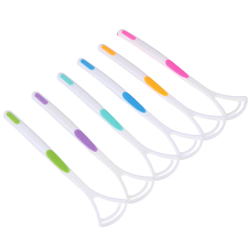 

1PCS Oral Tongue Clean Breath Health Tool Dental Care Cleaner Brush Scraper For Adults More Color