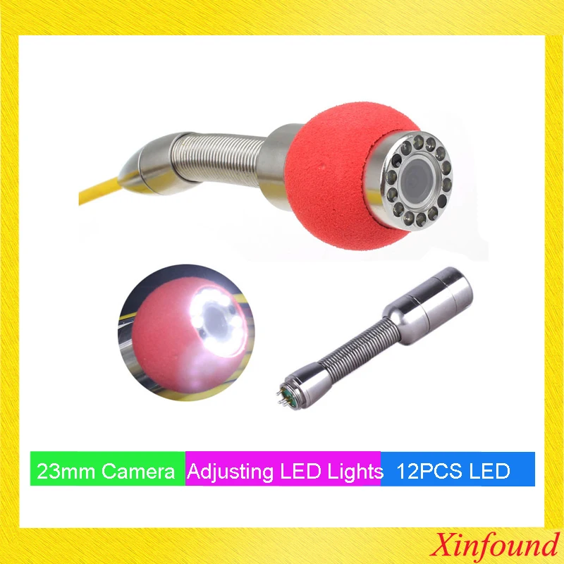 23 мм трубка для канализации из нержавеющей стали головка камеры с 12