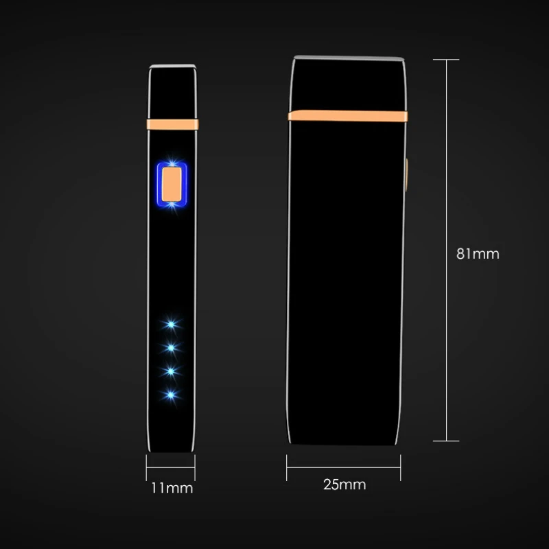 Новинка Электронная зажигалка USB зарядка двойная огнеупорная дуговая