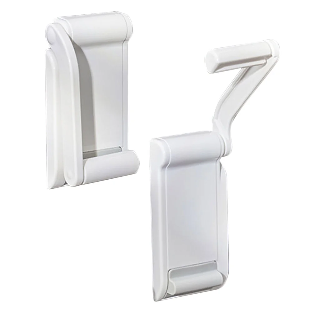 

2 Sets of Bathroom Towel Creative Wall Mounted Towel Holder Racks (White)
