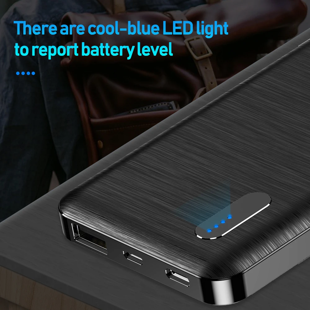 YKZ Powerbank 10000mAh LED Display Portable Charger Quick External Battery Power Bank For iPhone 12 ProMax Xiaomi Mi 9 | Мобильные