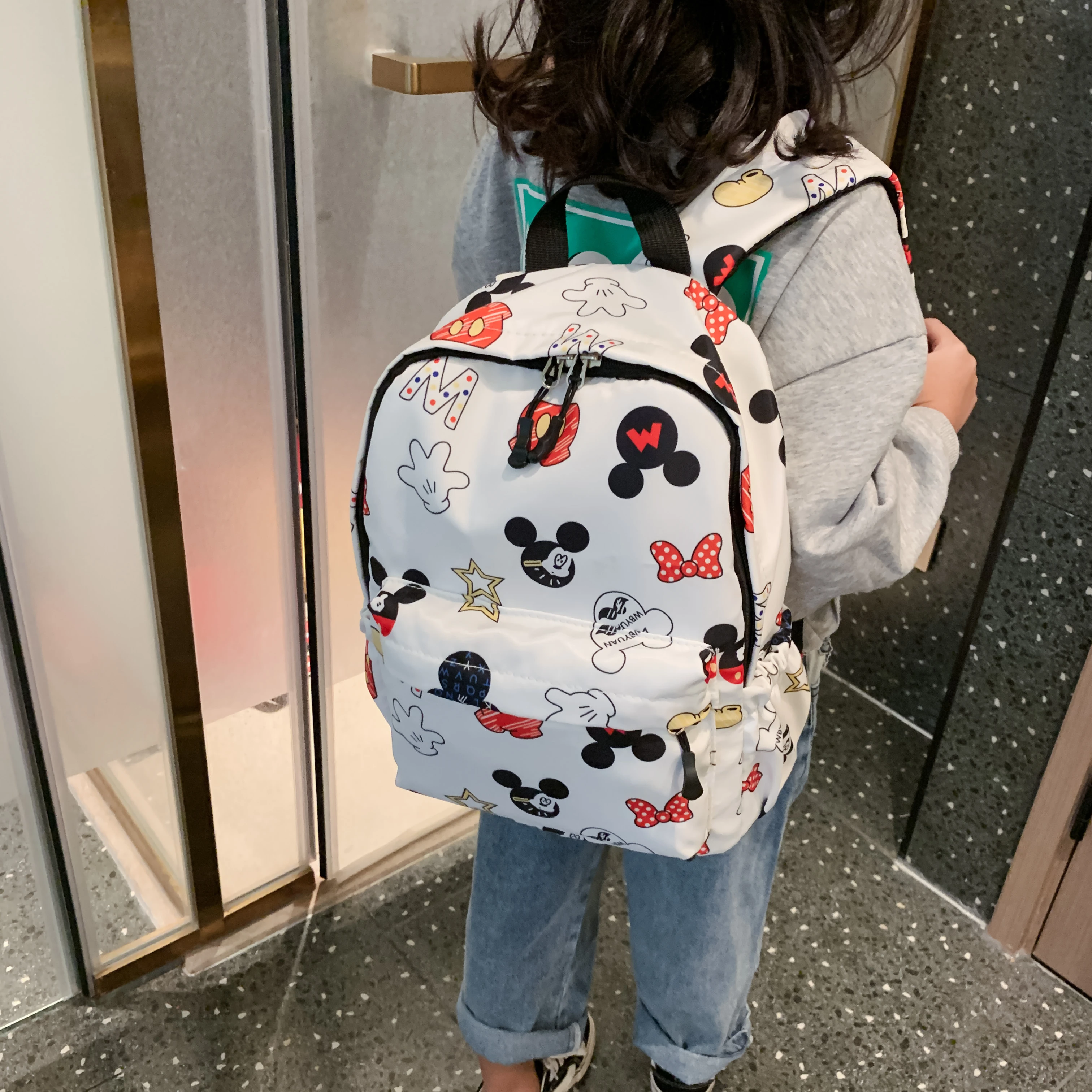 Рюкзак Disney Mickey mouse многофункциональный вместительный водонепроницаемый рюкзак