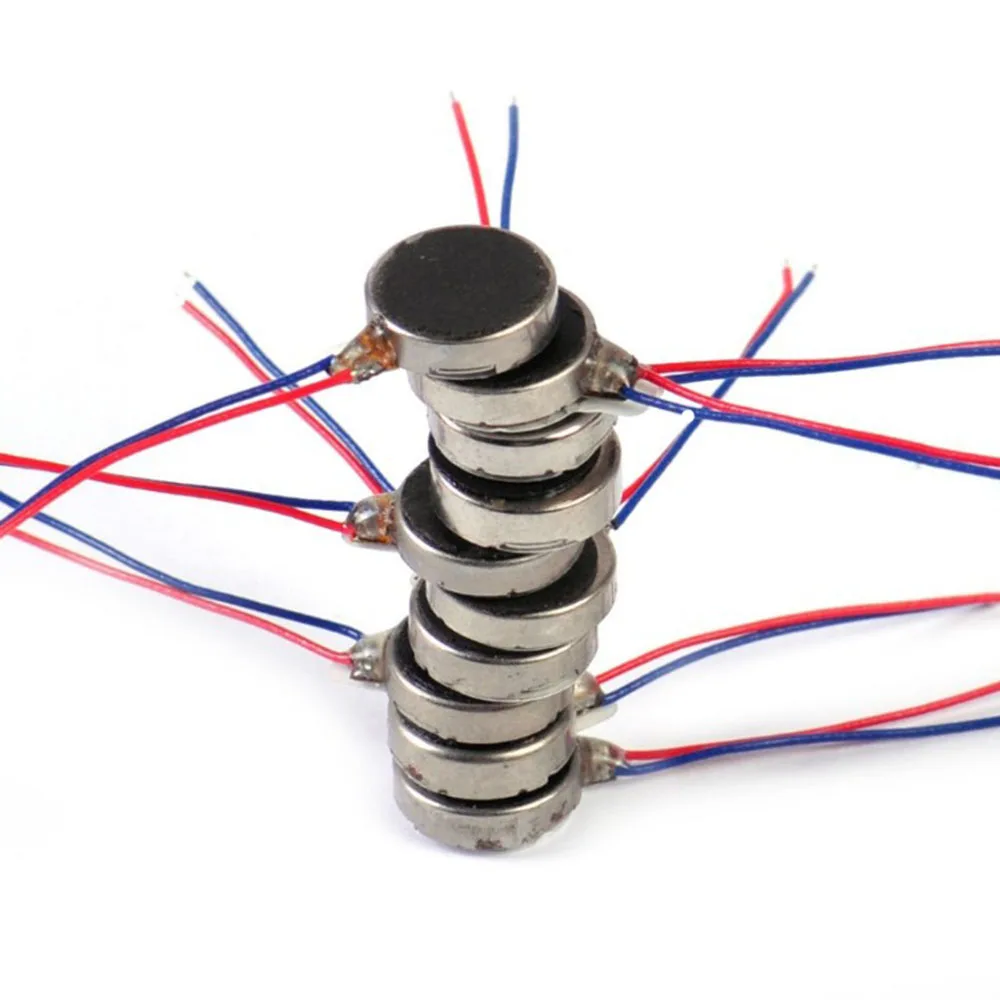 10 шт. DC3-5V микро DC Вибрационный двигатель 1020/1027/1030/1034 для телефона монета плоский