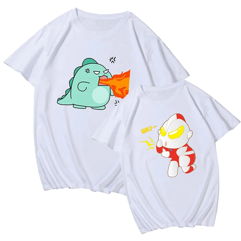 Футболка MR. MRS. С принтом для влюбленных Корейская женская мужская белая летняя