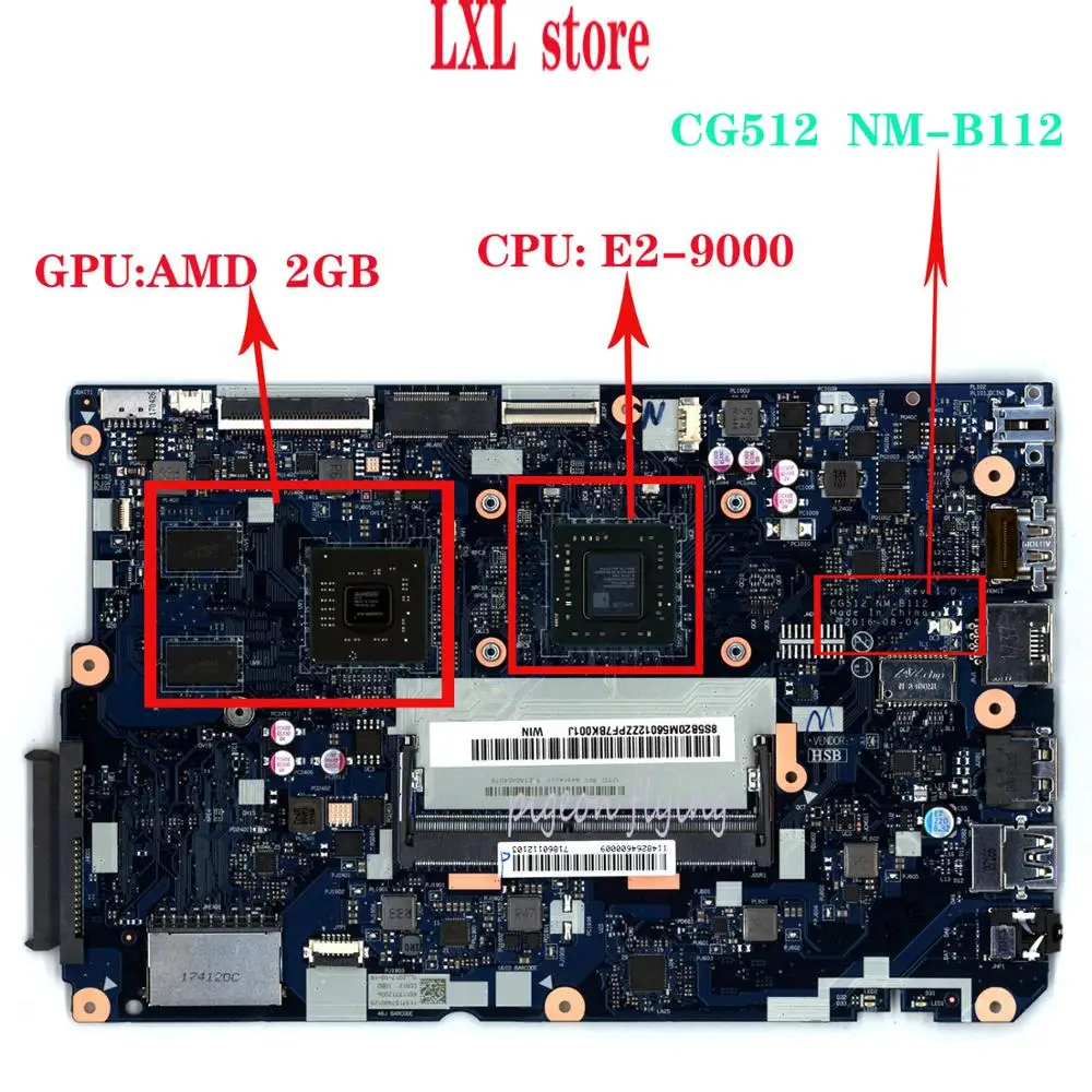    CG512   lenovo 110-15AST,   SWG CPU: NM-B112 DDR4 GPU AMD 2GB FRU 5B20M56022 5B20M56023