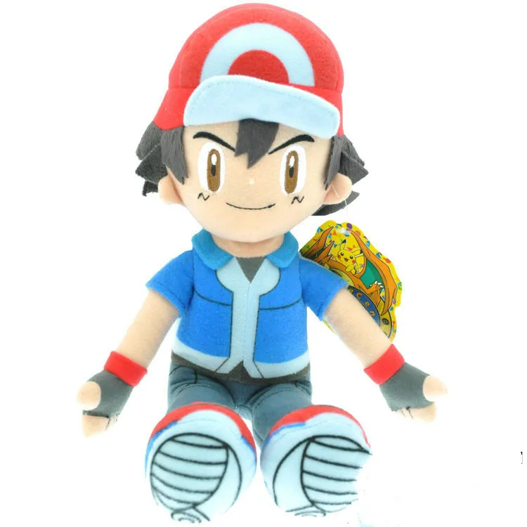 TAKARA TOMY Покемон 33 см Япония мультфильм аниме пепел Кетчум Мягкие плюшевые игрушки покемон плюшевые куклы игрушки подарки для детей
