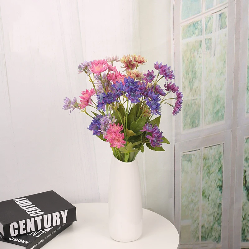 1 шт. 13 головок Орхидея искусственный Шелковый Цветок Маленькая дикая Хризантема